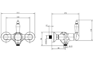 Смеситель Boheme Medici Ripresa 304 для душа - 2