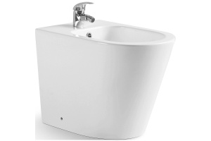 Биде напольное Ceramalux белый (NS-3378)