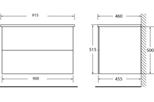 Тумба под раковину BelBagno Etna 90 светлое дерево - 3