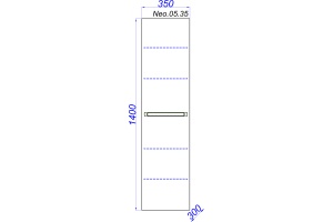 Шкаф-пенал Aqwella Neo 35 - 3