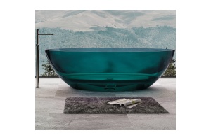 Ванна из полиэфирной смолы Abber Kristall 180х85 бирюзовая без гидромассажа