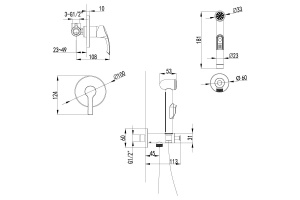 Гигиенический душ Lemark plus Strike LM1119C со смесителем - 2
