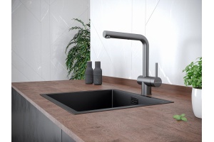 Смеситель Paulmark Dosse для кухонной мойки Do214418-GM - 2