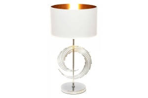 Настольная лампа декоративная LUMINA DECO Fabi LDT 5531 CHR+WT - 3