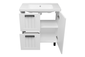 Тумба под раковину Misty Спарта 80 белая матовая - 2