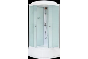 Душевая кабина Royal Bath 90x90 профиль белый стекло матовое