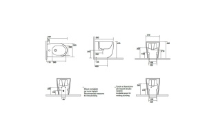 Биде напольное Kerasan Nolita бежевый матовый (532081*1) - 2