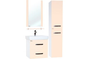 Тумба для комплекта Bellezza Рокко 50 подвесная, бежевая (мини) - 2