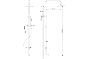 Душевая система BelBagno Trula хром (TRU-COLD-U-CRM) - 2