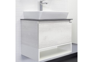 Тумба с раковиной Comforty Прага 60 дуб белый