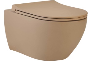 Унитаз подвесной beWash Bogen 88303673 с сиденьем микролифт, с функцией биде, бежевый