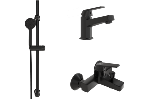 Душевой комплект DIWO Смоленск 3 в 1 два смесителя + душевой гарнитур