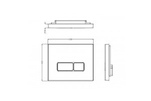 Клавиша смыва WeltWasser WW MARBERG 410 SE GL-WT белый (10000010233) - 2