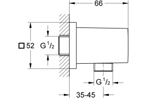 Шланговое подключение Grohe Euphoria Cube 27704000 - 3