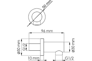 Шланговое подключение Wasserkraft Isar A111 - 2