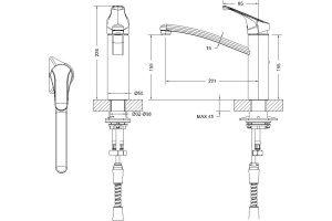 Смеситель Bravat Common F7234129CP-RUS для кухонной мойки - 2