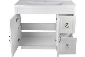 Тумба с раковиной Misty Амбра 80 белый - 3