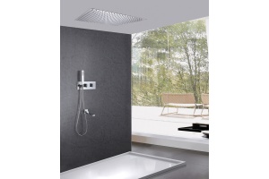 Душевой комплект Abber Daheim с термостатом хром - 2