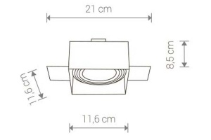 Встраиваемый светильник Nowodvorski Mod Plus 9404 - 2