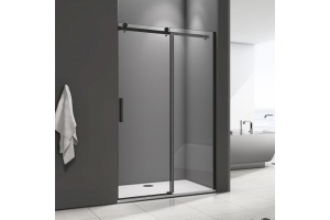 Душевая дверь в нишу Good Door Galaxy WTW-130-C-B профиль черный