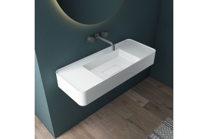 Подвесная раковина Vincea 120х40 белая матовая - 2