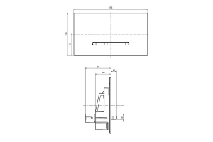 Клавиша смыва Villeroy&Boch ViConnect черная матовая - 2