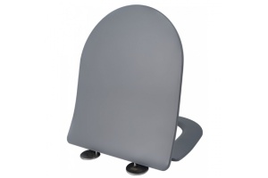 Сиденье для унитаза Esbano Amapola с системой микролифт, серый матовый (ZAESUPAMAGM0755)