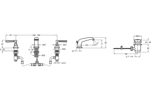 Смеситель Jacob Delafon Cleo 1889 для раковины E24305-CP - 2