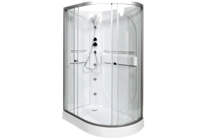 Душевая кабина L 120х80 с гидромассажем, без крыши (L602LNGM) - 2