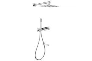 Душевой комплект Abber Rund с термостатом хром