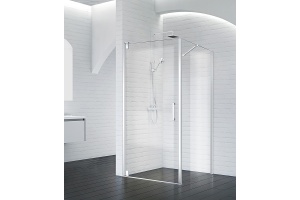 Душевой уголок BelBagno Marmi 90х80 профиль хром стекло прозрачное - 2