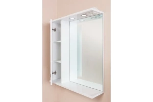 Зеркало-шкаф Onika Балтика 67 L с подсветкой, белый (206701) - 2
