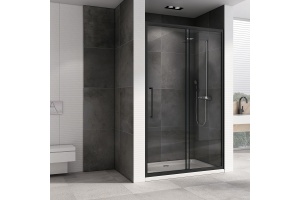 Душевая дверь ABBER Schwarzer Diamant 110 профиль черный (AG30110BH) - 2