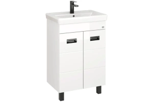 Тумба под раковину Onika Балтика-Квадро Black 55 белый (105552)