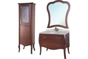 Шкаф-пенал Bellezza Грация Люкс 60 L вишня - 2