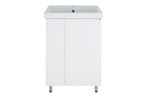 Тумба под раковину напольная Misty Лира 60 белая глянцевая - 2
