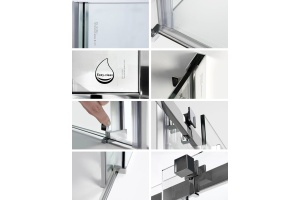 Душевой уголок Wasserkraft Alme 15R06 120x80 см - 3