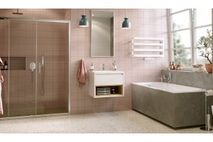 Тумба под раковину EXCELLENT Tuto 60 белый - светлое дерево - 3