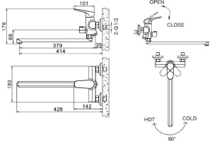 Душевой комплект Bravat Eler F00449CP 2 в 1 - 3