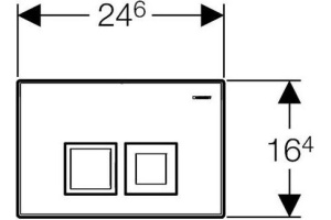 Кнопка смыва Geberit Delta 50 115.135.11.1 белая - 2