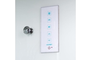 Душевая кабина Deto K 90х90 с подсветкой, хром (K409SLED) - 3