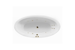 Ванна акриловая Excellent Lumina Line 190х95 с гидромассажем белый - бронза