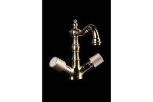 Смеситель для раковины Boheme Royal золото - 2