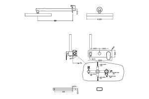 Душевой комплект Boheme Spectre gun metall, черный (454-2-GM) - 2
