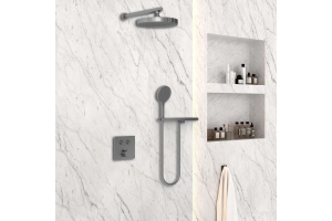 Душевой комплект Vincea Inspire с термостатом темный хром - 3