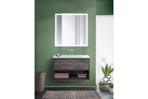 Комплект мебели BelBagno Kraft 80 темное дерево