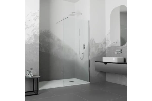 Душевая перегородка RGW Walk In WA-010 70х195 профиль хром стекло прозрачное - 2