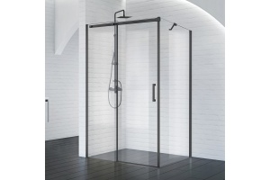 Душевой уголок BelBagno Acqua 140х90 черный матовый (ACQUA-AH-1-140/90-C-NERO)