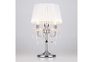 Настольная лампа декоративная Eurosvet Allata 2045/3T хром/белый настольная лампа