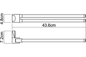 Полотенцедержатель Wasserkraft Exter K-5231 - 3